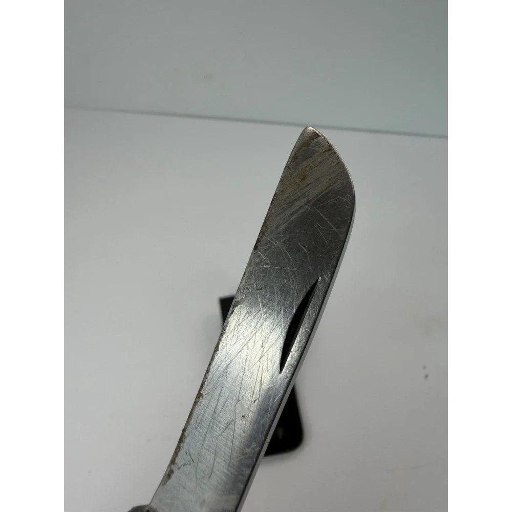 Buck 315 Yachtsman Marlin Spike Knife With Leather Sheath Vintage As Is